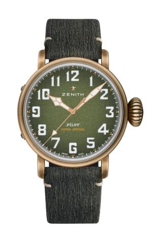 Review Zenith Pilot Type 20 Adventure 45mm Bronze Replica Watch 29.2430.679/63.C813 - Click Image to Close